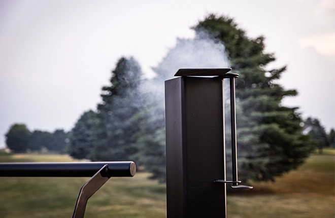 Knack offsest smoker smoke stack